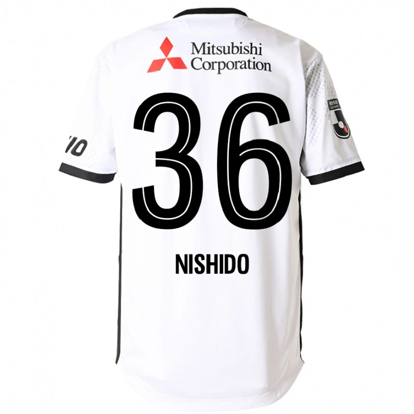 Danxen Herren Hisatoshi Nishido #36 Weiß Schwarz Auswärtstrikot Trikot 2025/26 T-Shirt