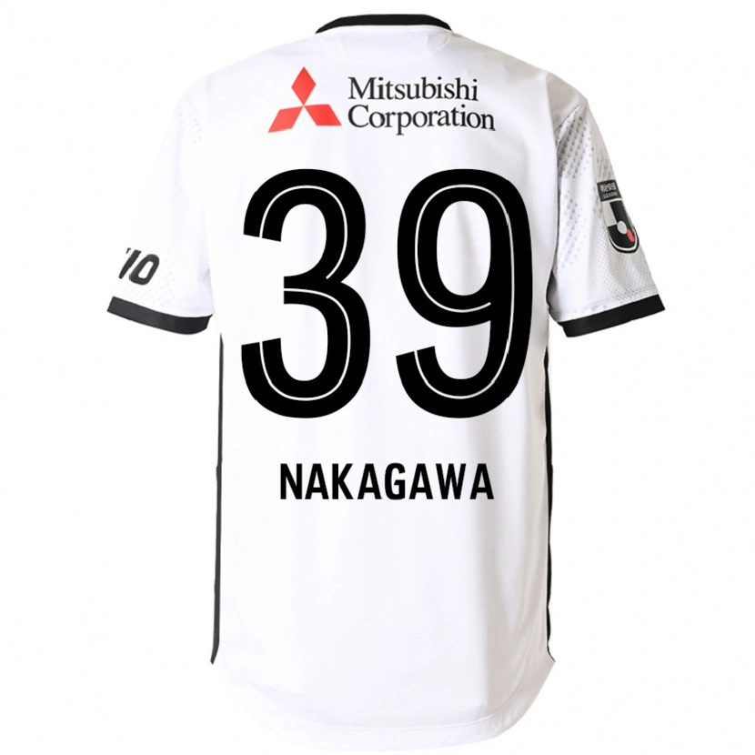 Danxen Herren Teruhito Nakagawa #39 Weiß Schwarz Auswärtstrikot Trikot 2025/26 T-Shirt