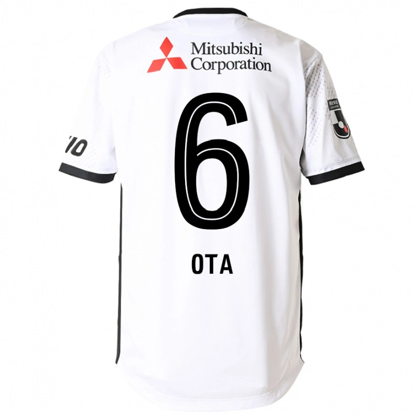 Danxen Herren Kosuke Ota #6 Weiß Schwarz Auswärtstrikot Trikot 2025/26 T-Shirt