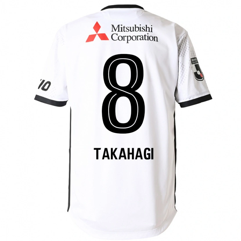 Danxen Herren Yojiro Takahagi #8 Weiß Schwarz Auswärtstrikot Trikot 2025/26 T-Shirt