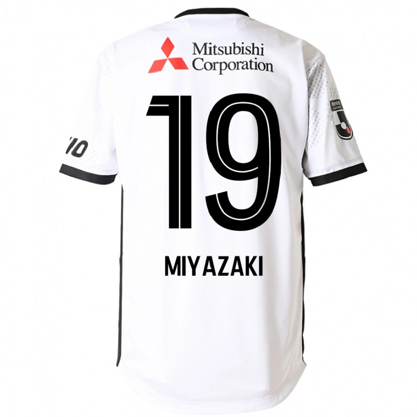 Danxen Herren Kiwara Miyazaki #19 Weiß Schwarz Auswärtstrikot Trikot 2025/26 T-Shirt