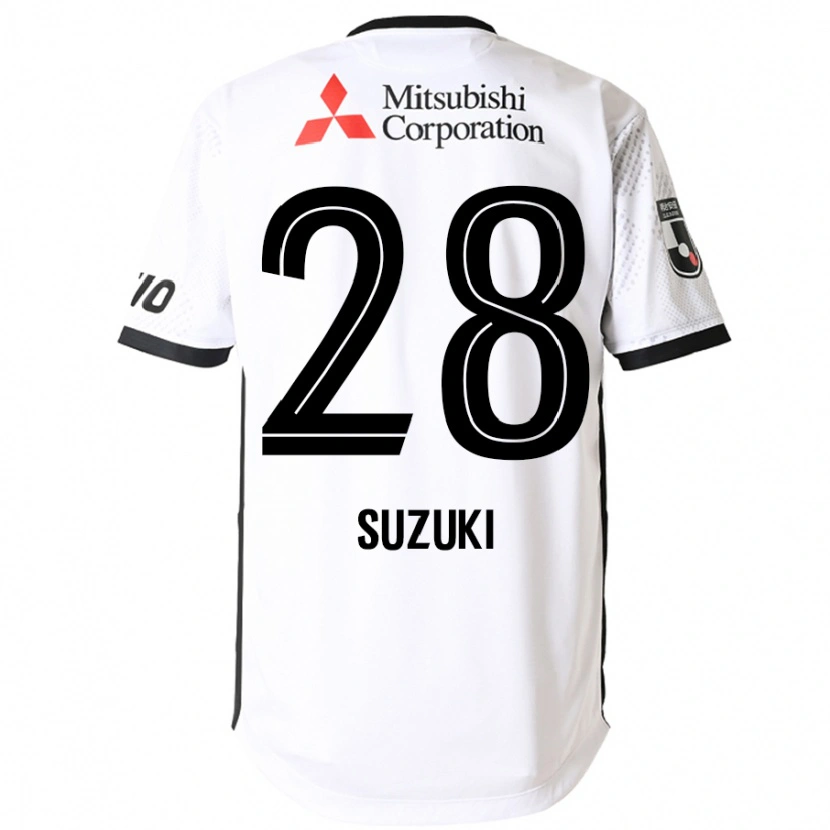 Danxen Herren Junya Suzuki #28 Weiß Schwarz Auswärtstrikot Trikot 2025/26 T-Shirt