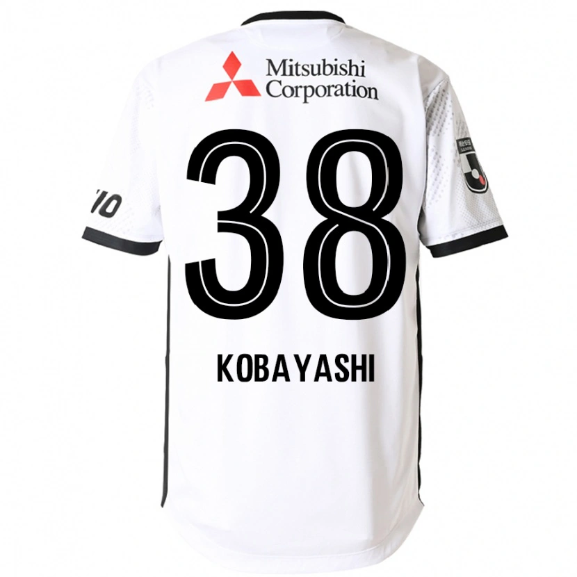 Danxen Herren Riku Kobayashi #38 Weiß Schwarz Auswärtstrikot Trikot 2025/26 T-Shirt