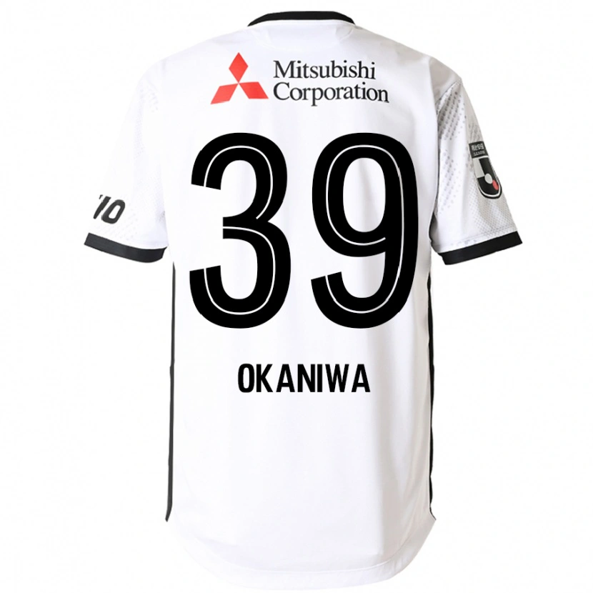 Danxen Herren Shuto Okaniwa #39 Weiß Schwarz Auswärtstrikot Trikot 2025/26 T-Shirt