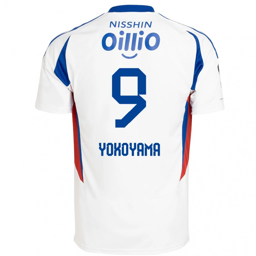 Danxen Herren Shunsuke Yokoyama #9 Weiß Königsblau Auswärtstrikot Trikot 2025/26 T-Shirt