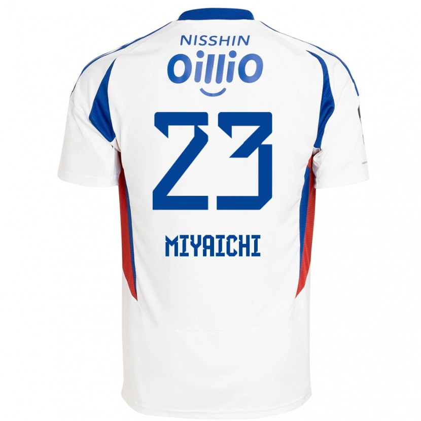 Danxen Herren Ryo Miyaichi #23 Weiß Königsblau Auswärtstrikot Trikot 2025/26 T-Shirt