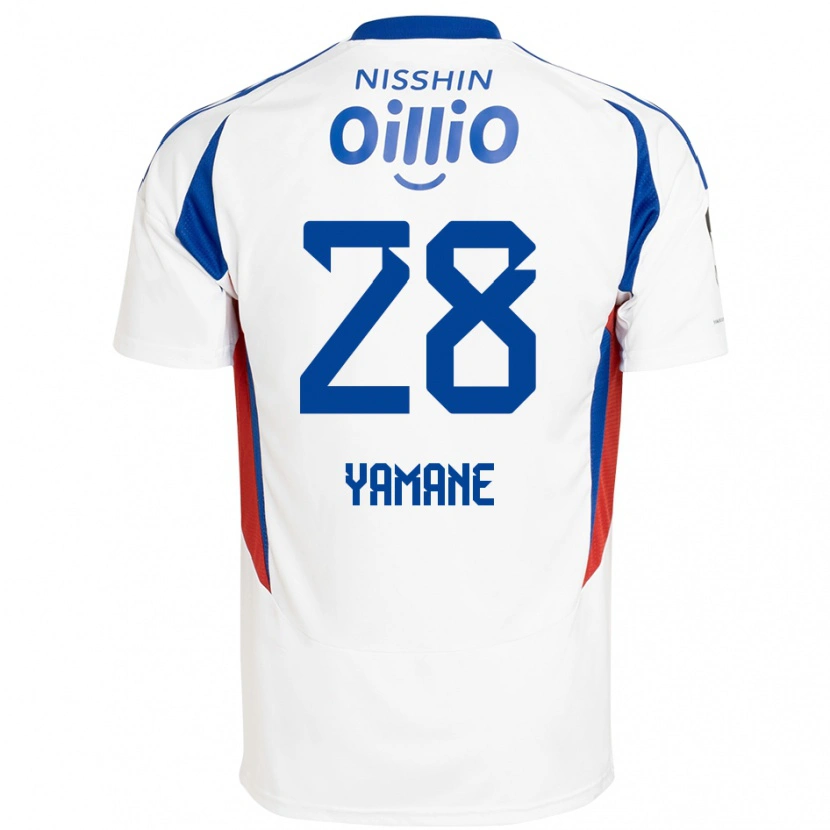 Danxen Herren Riku Yamane #28 Weiß Königsblau Auswärtstrikot Trikot 2025/26 T-Shirt