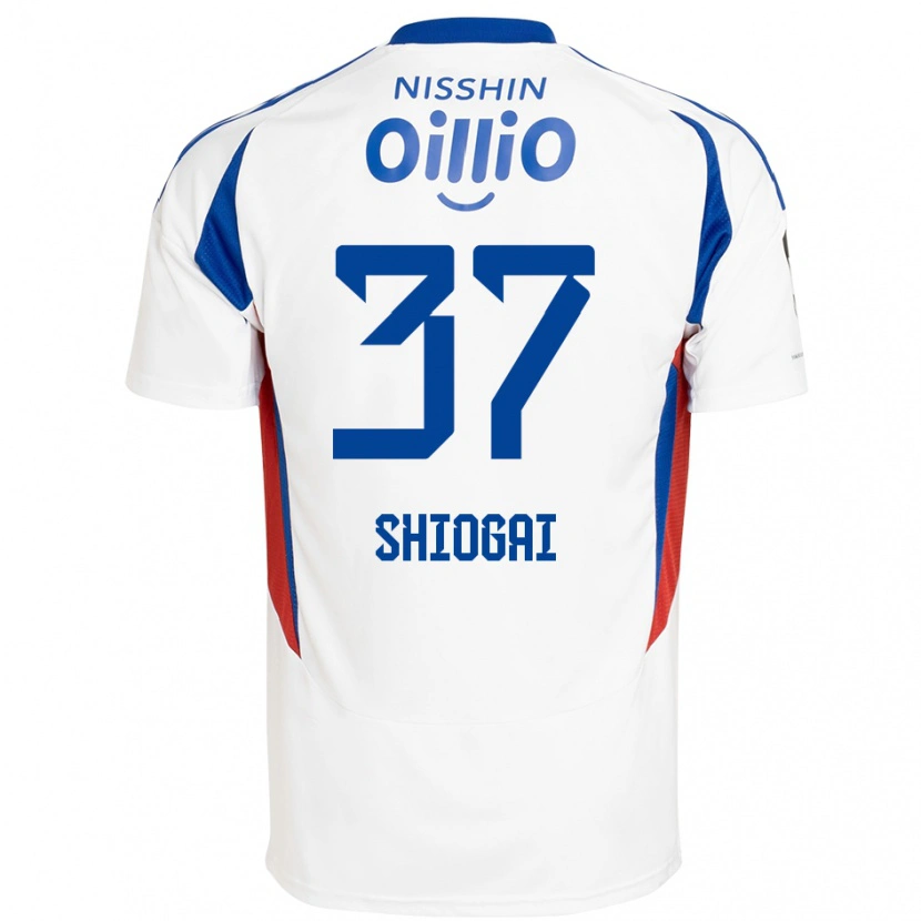 Danxen Herren Kento Shiogai #37 Weiß Königsblau Auswärtstrikot Trikot 2025/26 T-Shirt