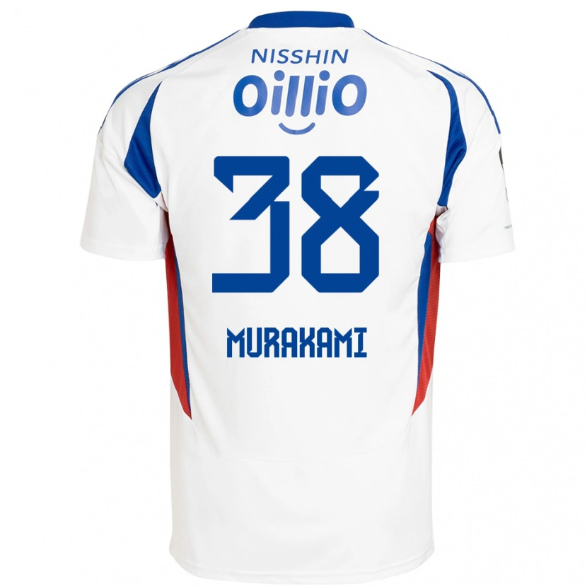 Danxen Herren Yuhi Murakami #38 Weiß Königsblau Auswärtstrikot Trikot 2025/26 T-Shirt