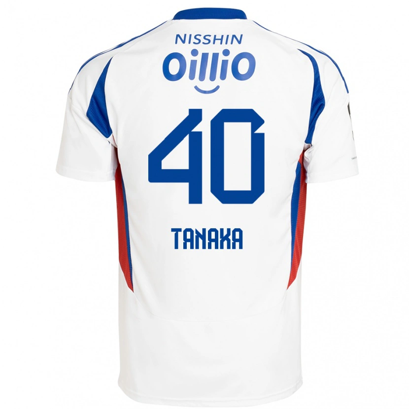 Danxen Herren Hiei Tanaka #40 Weiß Königsblau Auswärtstrikot Trikot 2025/26 T-Shirt