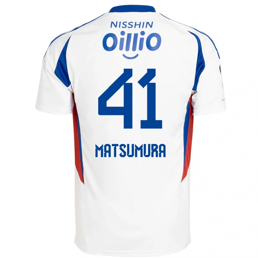 Danxen Herren Kosuke Matsumura #41 Weiß Königsblau Auswärtstrikot Trikot 2025/26 T-Shirt