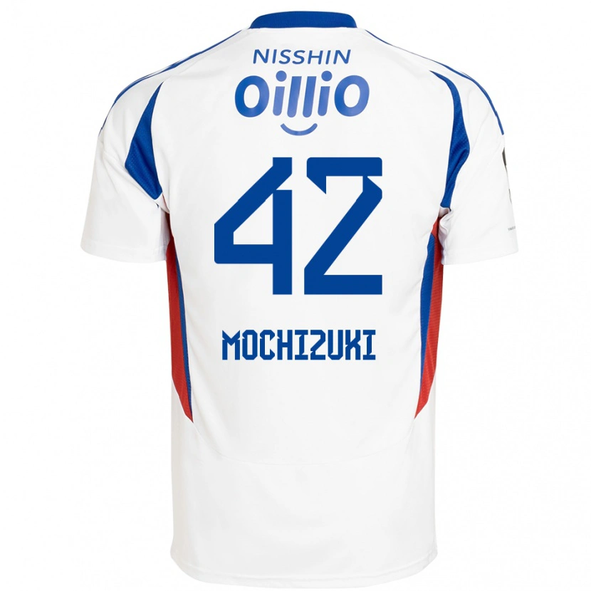 Danxen Herren Kohei Mochizuki #42 Weiß Königsblau Auswärtstrikot Trikot 2025/26 T-Shirt