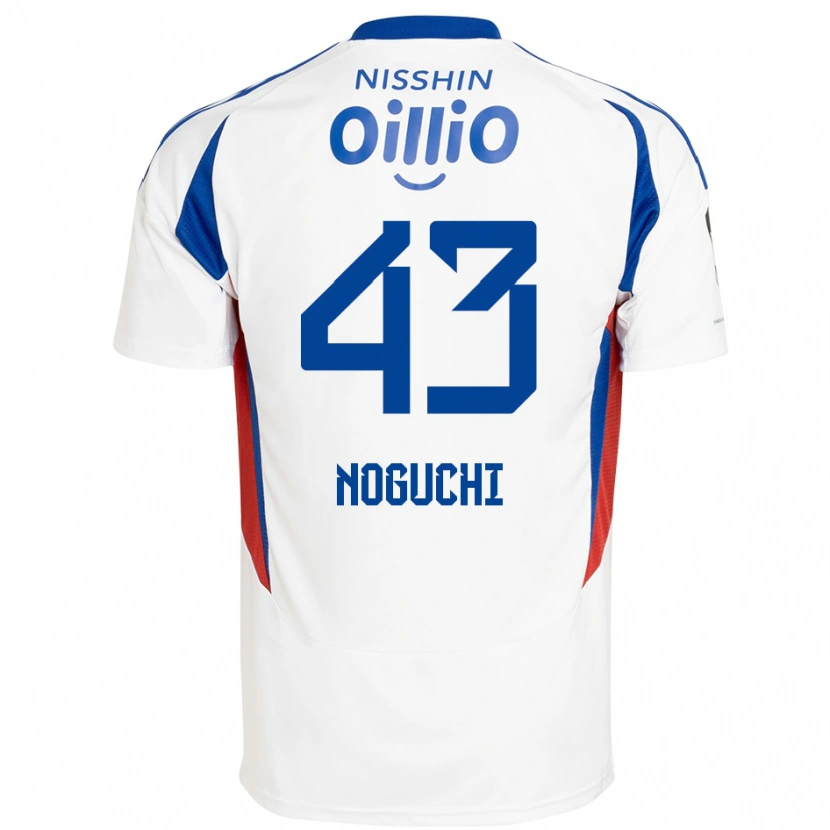 Danxen Herren Reno Noguchi #43 Weiß Königsblau Auswärtstrikot Trikot 2025/26 T-Shirt