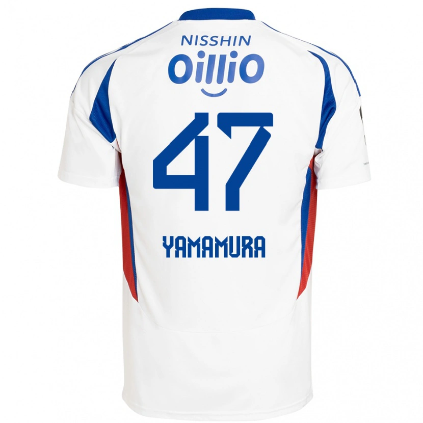 Danxen Herren Kazuya Yamamura #47 Weiß Königsblau Auswärtstrikot Trikot 2025/26 T-Shirt