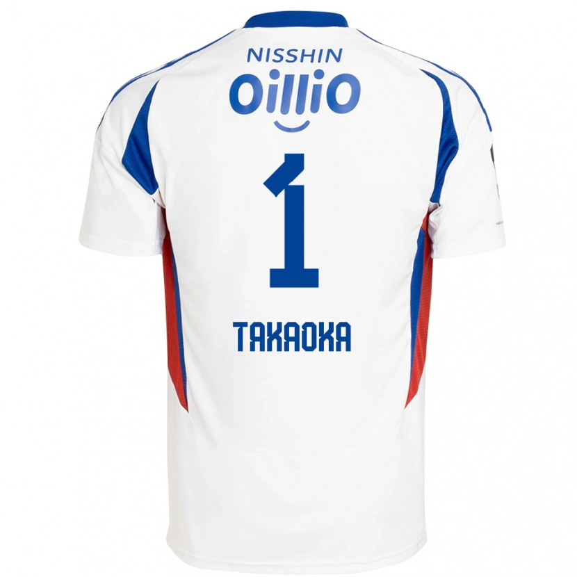 Danxen Herren Yohei Takaoka #1 Weiß Königsblau Auswärtstrikot Trikot 2025/26 T-Shirt