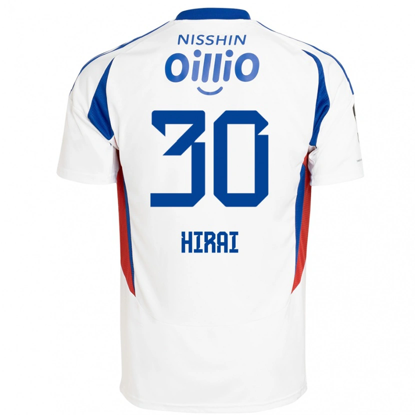Danxen Herren Shunsuke Hirai #30 Weiß Königsblau Auswärtstrikot Trikot 2025/26 T-Shirt