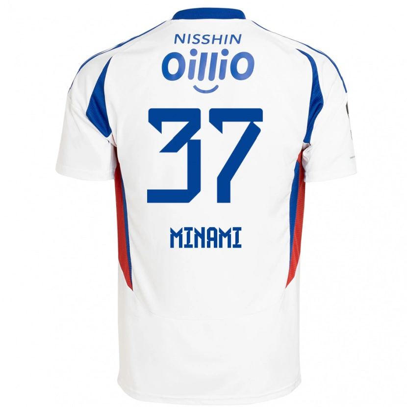Danxen Herren Takuto Minami #37 Weiß Königsblau Auswärtstrikot Trikot 2025/26 T-Shirt