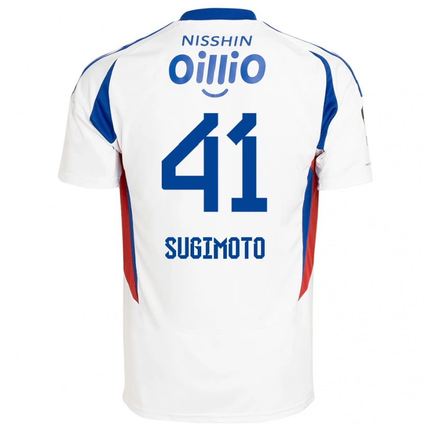 Danxen Herren Kenyu Sugimoto #41 Weiß Königsblau Auswärtstrikot Trikot 2025/26 T-Shirt