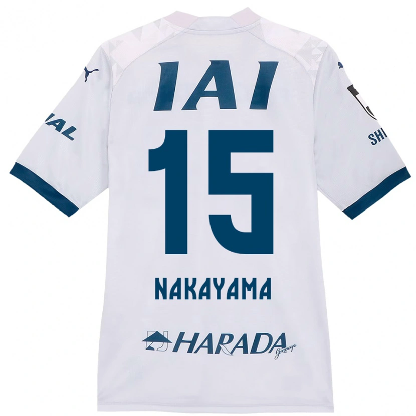 Danxen Herren Atsuki Nakayama #15 Weiß Königsblau Auswärtstrikot Trikot 2025/26 T-Shirt