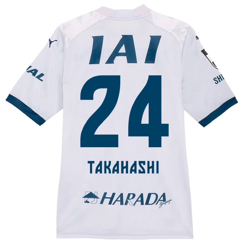 Danxen Herren Yuzuki Takahashi #24 Weiß Königsblau Auswärtstrikot Trikot 2025/26 T-Shirt