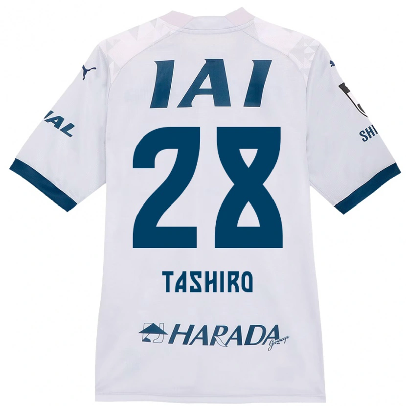 Danxen Herren Hiroto Tashiro #28 Weiß Königsblau Auswärtstrikot Trikot 2025/26 T-Shirt