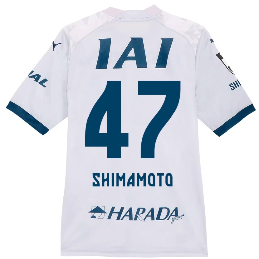 Danxen Herren Yudai Shimamoto #47 Weiß Königsblau Auswärtstrikot Trikot 2025/26 T-Shirt