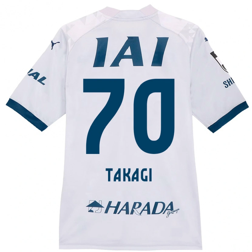 Danxen Herren Sen Takagi #70 Weiß Königsblau Auswärtstrikot Trikot 2025/26 T-Shirt