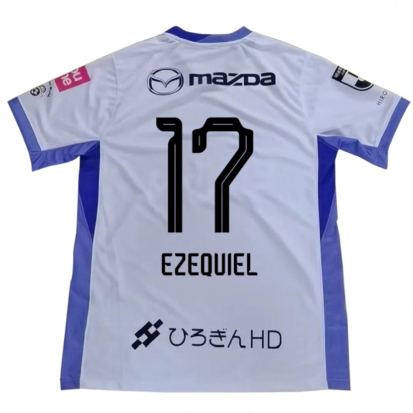 Danxen Herren Ezequiel #17 Weiß Orange Auswärtstrikot Trikot 2025/26 T-Shirt