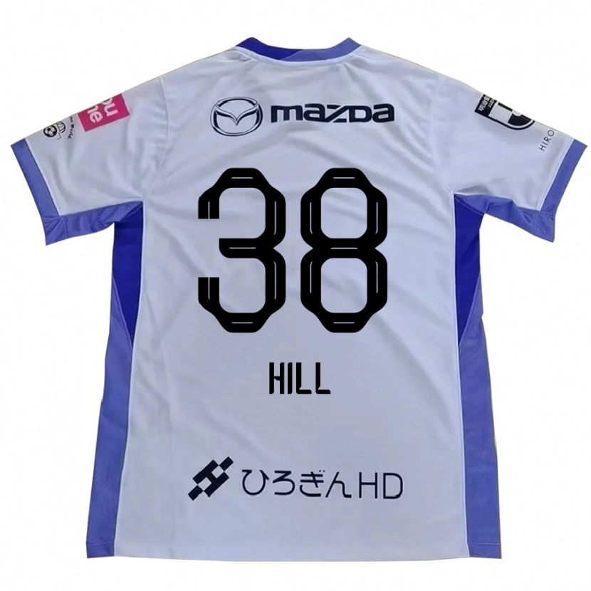Danxen Herren Cailen Hill #38 Weiß Orange Auswärtstrikot Trikot 2025/26 T-Shirt