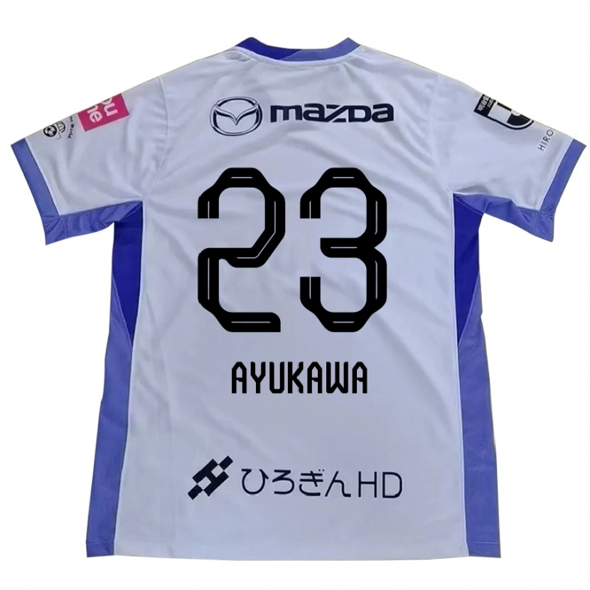Danxen Herren Shun Ayukawa #23 Weiß Orange Auswärtstrikot Trikot 2025/26 T-Shirt