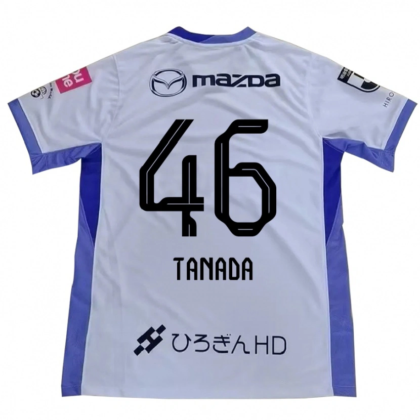 Danxen Herren Ryo Tanada #46 Weiß Orange Auswärtstrikot Trikot 2025/26 T-Shirt