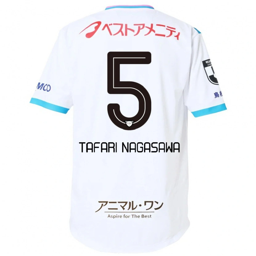 Danxen Herren Shiva Tafari Nagasawa #5 Weiß Rosa Auswärtstrikot Trikot 2025/26 T-Shirt