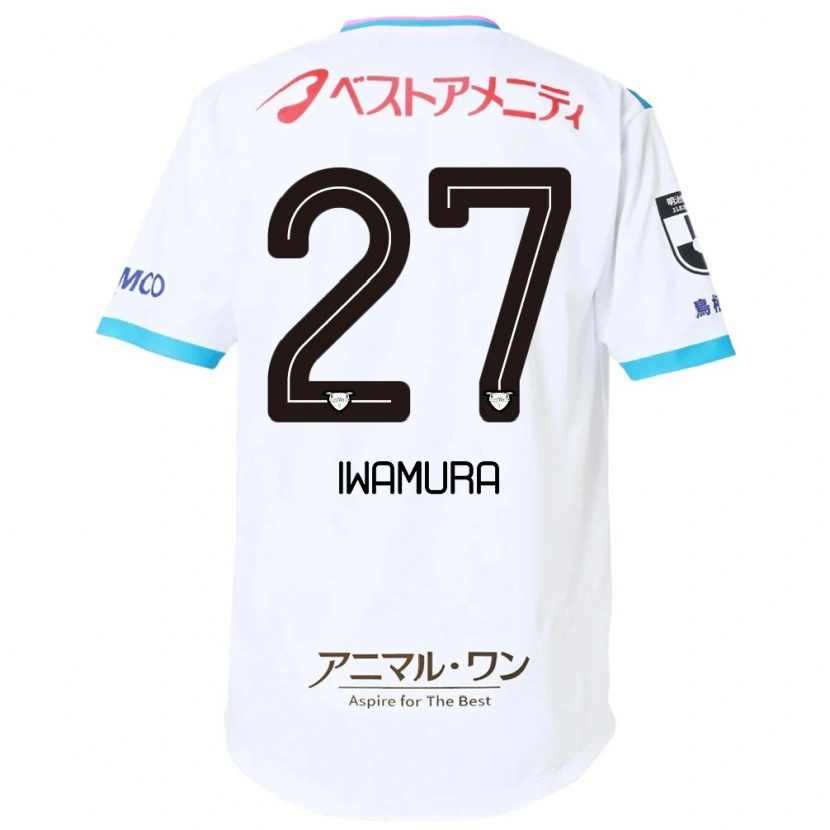 Danxen Herren Junnosuke Iwamura #27 Weiß Rosa Auswärtstrikot Trikot 2025/26 T-Shirt