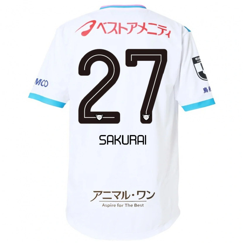 Danxen Herren Tatsunori Sakurai #27 Weiß Rosa Auswärtstrikot Trikot 2025/26 T-Shirt