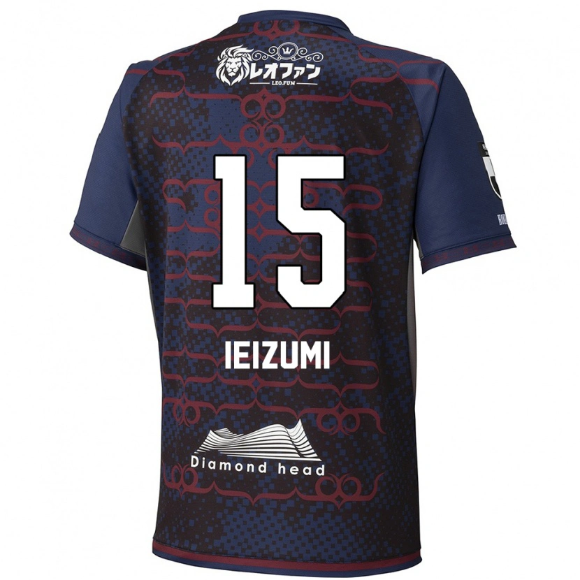 Danxen Herren Rei Ieizumi #15 Blau Rot Auswärtstrikot Trikot 2025/26 T-Shirt