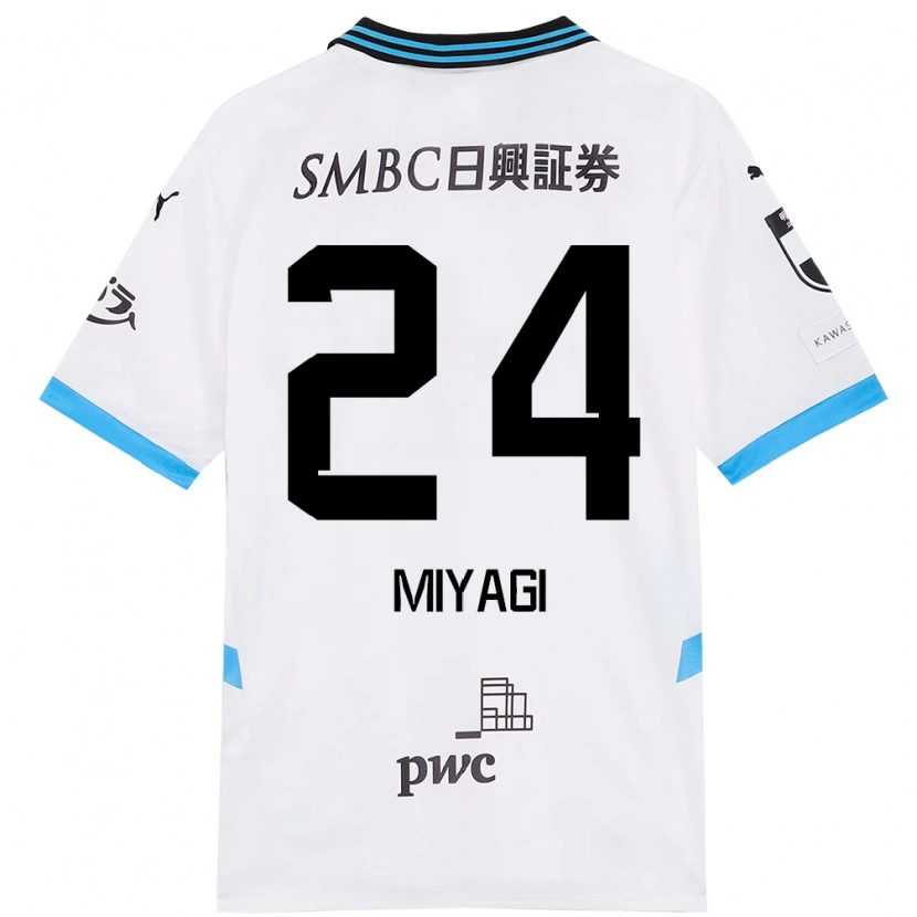 Danxen Herren Ten Miyagi #24 Weiß Himmelblau Auswärtstrikot Trikot 2025/26 T-Shirt