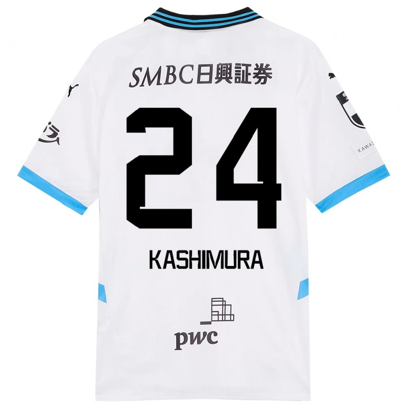 Danxen Herren Ryota Kashimura #24 Weiß Himmelblau Auswärtstrikot Trikot 2025/26 T-Shirt