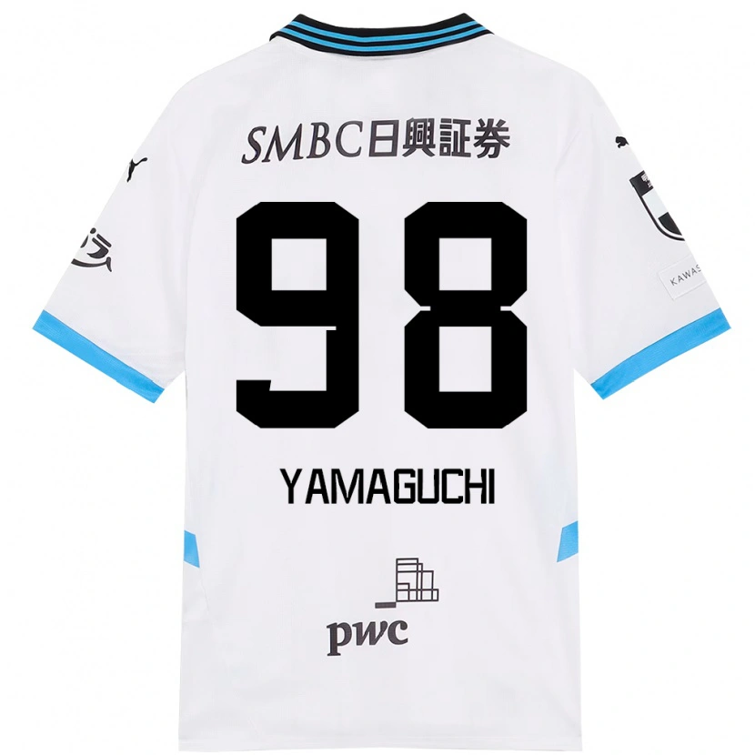 Danxen Herren Louis Thébault-Yamaguchi #98 Weiß Himmelblau Auswärtstrikot Trikot 2025/26 T-Shirt
