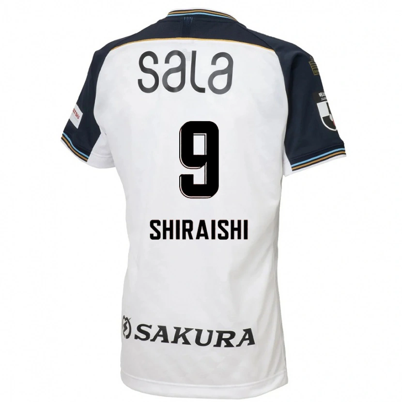 Danxen Herren Eriya Shiraishi #9 Weiß Schwarz Auswärtstrikot Trikot 2025/26 T-Shirt