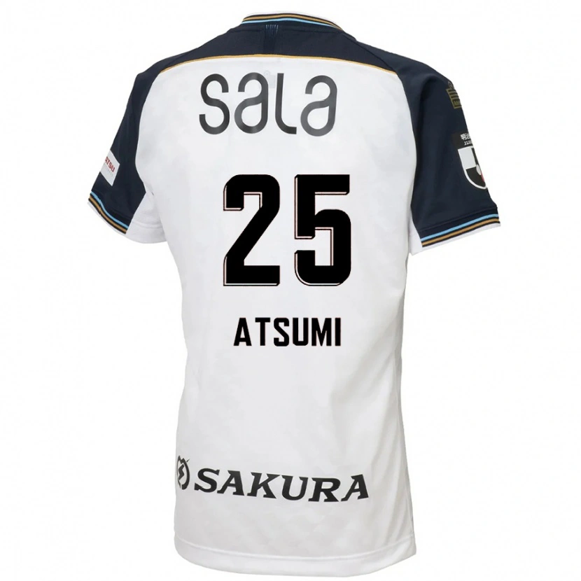 Danxen Herren Keita Atsumi #25 Weiß Schwarz Auswärtstrikot Trikot 2025/26 T-Shirt