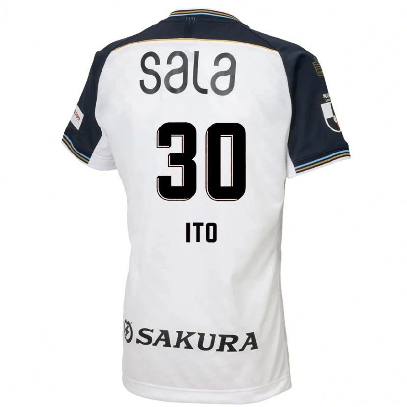Danxen Herren Chikara Ito #30 Weiß Schwarz Auswärtstrikot Trikot 2025/26 T-Shirt