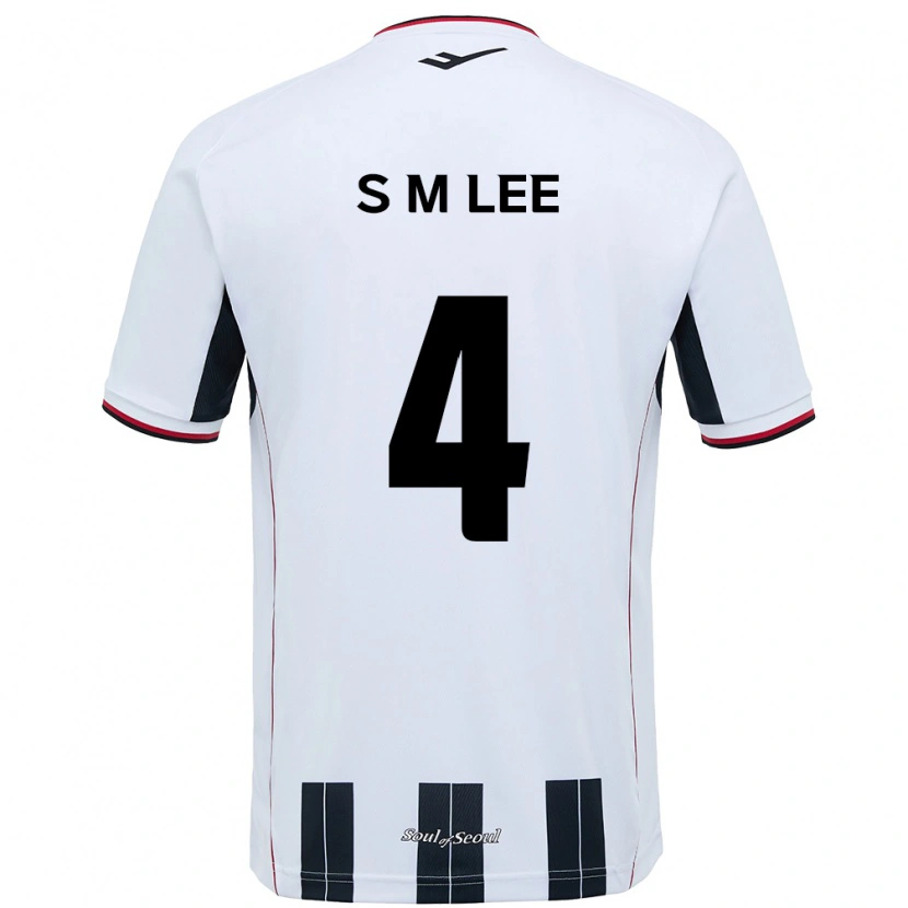 Danxen Herren Sang-Min Lee #4 Weiß Schwarz Auswärtstrikot Trikot 2025/26 T-Shirt