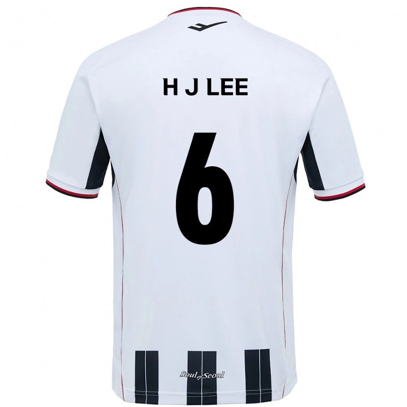 Danxen Herren Ju-Hwan Lee #6 Weiß Schwarz Auswärtstrikot Trikot 2025/26 T-Shirt