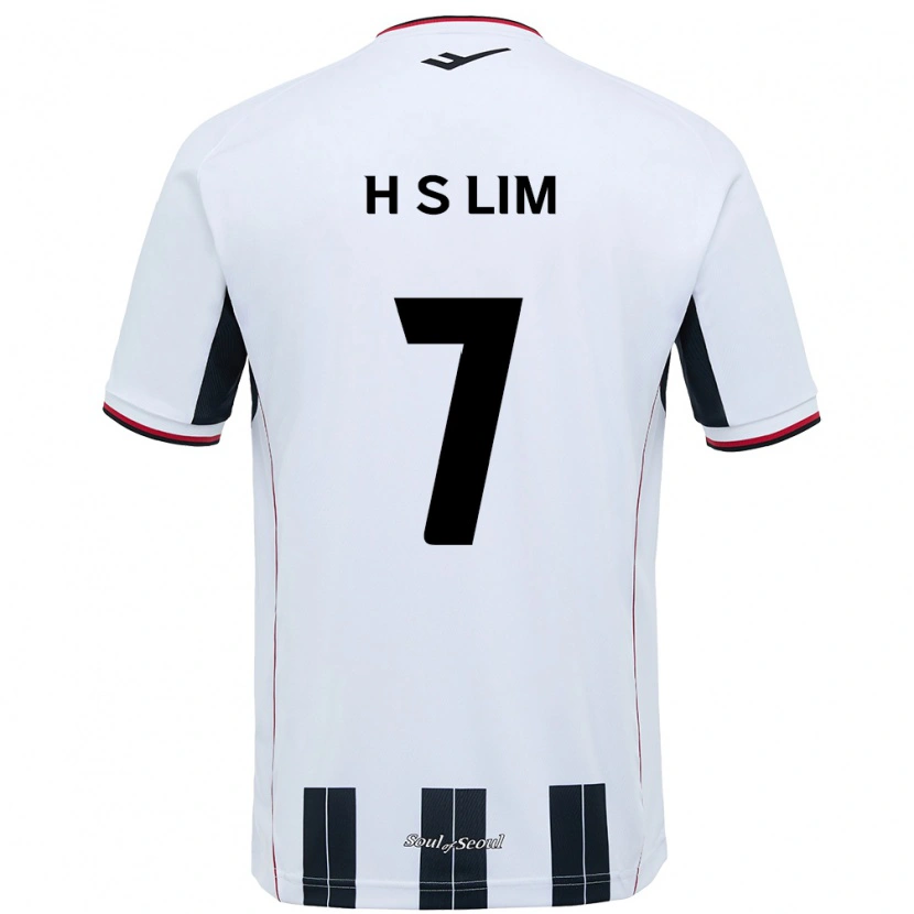 Danxen Herren Sang-Hyub Lim #7 Weiß Schwarz Auswärtstrikot Trikot 2025/26 T-Shirt