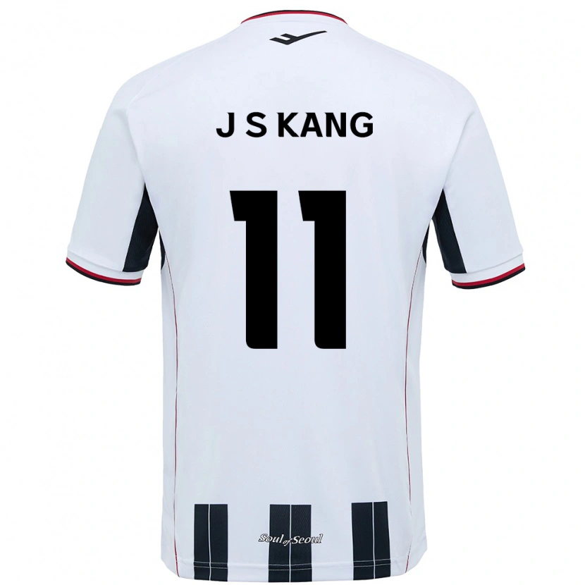 Danxen Herren Seong-Jin Kang #11 Weiß Schwarz Auswärtstrikot Trikot 2025/26 T-Shirt