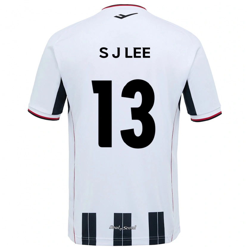 Danxen Herren Seo-Jun Lee #13 Weiß Schwarz Auswärtstrikot Trikot 2025/26 T-Shirt