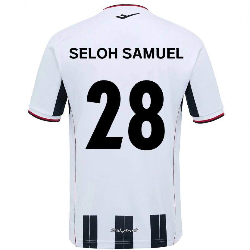 Danxen Herren Gbato Seloh Samuel #28 Weiß Schwarz Auswärtstrikot Trikot 2025/26 T-Shirt
