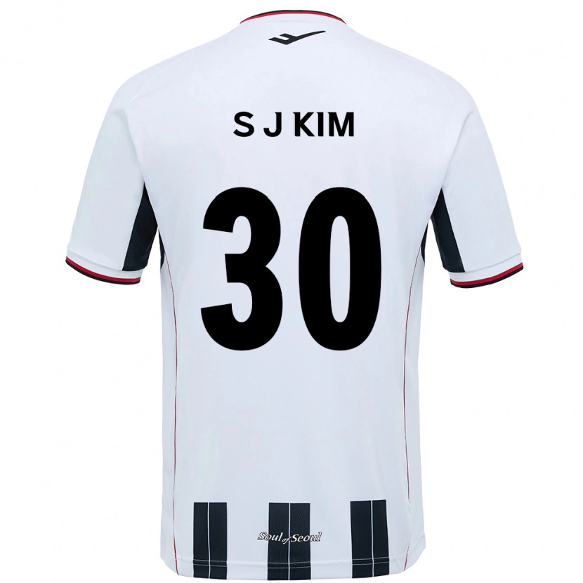 Danxen Herren Ju-Sung Kim #30 Weiß Schwarz Auswärtstrikot Trikot 2025/26 T-Shirt