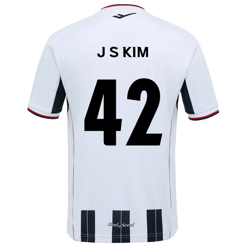 Danxen Herren Shin-Jin Kim #42 Weiß Schwarz Auswärtstrikot Trikot 2025/26 T-Shirt