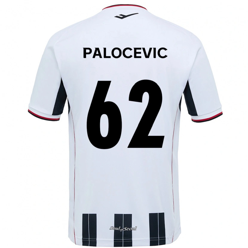 Danxen Herren Aleksandar Palocevic #62 Weiß Schwarz Auswärtstrikot Trikot 2025/26 T-Shirt